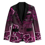 Sydney Sixers Cricket Mascot Blazer Aboriginal Dot Art Pink And Black Tribal Pattern