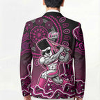 Sydney Sixers Cricket Mascot Blazer Aboriginal Dot Art Pink And Black Tribal Pattern
