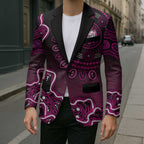 Sydney Sixers Cricket Mascot Blazer Aboriginal Dot Art Pink And Black Tribal Pattern