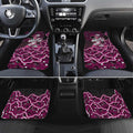 Sydney Sixers Cricket Mascot Car Mats Aboriginal Dot Art Pink And Black Tribal Pattern