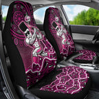 Sydney Sixers Cricket Mascot Car Seat Cover Aboriginal Dot Art Pink And Black Tribal Pattern