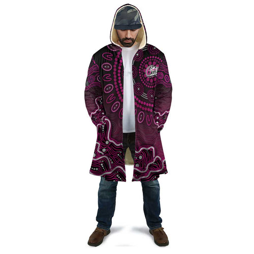 Sydney Sixers Cricket Mascot Cloak Aboriginal Dot Art Pink And Black Tribal Pattern
