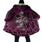 Sydney Sixers Cricket Mascot Cloak Aboriginal Dot Art Pink And Black Tribal Pattern