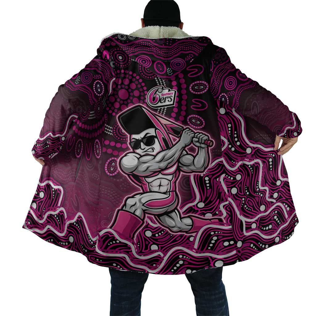 Sydney Sixers Cricket Mascot Cloak Aboriginal Dot Art Pink And Black Tribal Pattern