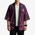 Sydney Sixers Cricket Mascot Kimono Aboriginal Dot Art Pink And Black Tribal Pattern