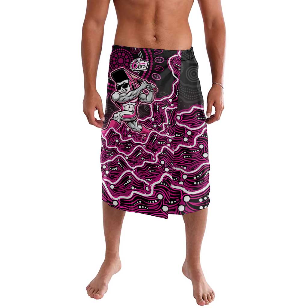 Sydney Sixers Cricket Mascot Lavalava Aboriginal Dot Art Pink And Black Tribal Pattern