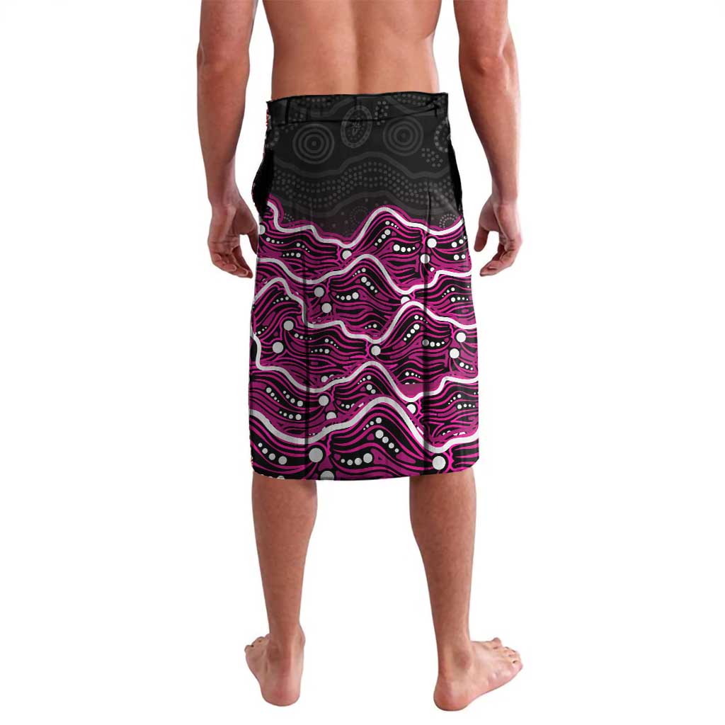 Sydney Sixers Cricket Mascot Lavalava Aboriginal Dot Art Pink And Black Tribal Pattern