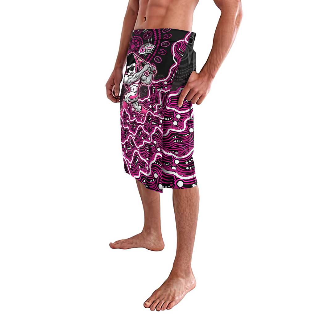 Sydney Sixers Cricket Mascot Lavalava Aboriginal Dot Art Pink And Black Tribal Pattern