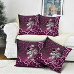 Sydney Sixers Cricket Mascot Pillow Cover Aboriginal Dot Art Pink And Black Tribal Pattern