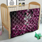 Sydney Sixers Cricket Mascot Quilt Aboriginal Dot Art Pink And Black Tribal Pattern