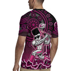 Sydney Sixers Cricket Mascot Rugby Jersey Aboriginal Dot Art Pink And Black Tribal Pattern