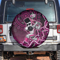 Sydney Sixers Cricket Mascot Spare Tire Cover Aboriginal Dot Art Pink And Black Tribal Pattern