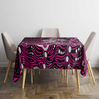 Sydney Sixers Cricket Mascot Tablecloth Aboriginal Dot Art Pink And Black Tribal Pattern