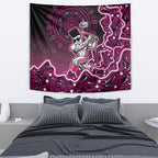 Sydney Sixers Cricket Mascot Tapestry Aboriginal Dot Art Pink And Black Tribal Pattern