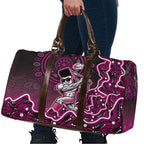 Sydney Sixers Cricket Mascot Travel Bag Aboriginal Dot Art Pink And Black Tribal Pattern