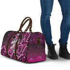 Sydney Sixers Cricket Mascot Travel Bag Aboriginal Dot Art Pink And Black Tribal Pattern