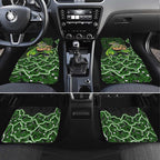 Sydney Thunder Cricket Mascot Car Mats Aboriginal Dot Art Green And Black Tribal Pattern