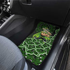 Sydney Thunder Cricket Mascot Car Mats Aboriginal Dot Art Green And Black Tribal Pattern