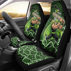 Sydney Thunder Cricket Mascot Car Seat Cover Aboriginal Dot Art Green And Black Tribal Pattern