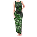 Sydney Thunder Cricket Mascot Tank Maxi Dress Aboriginal Dot Art Green And Black Tribal Pattern