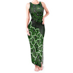 Sydney Thunder Cricket Mascot Tank Maxi Dress Aboriginal Dot Art Green And Black Tribal Pattern