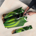 Sydney Thunder Cricket Mascot Umbrella Aboriginal Dot Art Green And Black Tribal Pattern