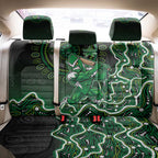 Melbourne Stars Cricket Mascot Back Car Seat Cover Aboriginal Dot Art Green And Black Tribal Pattern