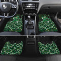 Melbourne Stars Cricket Mascot Car Mats Aboriginal Dot Art Green And Black Tribal Pattern