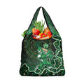 Melbourne Stars Cricket Mascot Grocery Bag Aboriginal Dot Art Green And Black Tribal Pattern