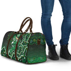 Melbourne Stars Cricket Mascot Travel Bag Aboriginal Dot Art Green And Black Tribal Pattern