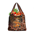 Perth Scorchers Cricket Mascot Grocery Bag Aboriginal Dot Art Orange And Black Tribal Pattern