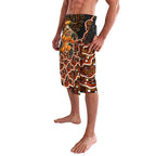 Perth Scorchers Cricket Mascot Lavalava Aboriginal Dot Art Orange And Black Tribal Pattern