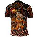 Perth Scorchers Cricket Mascot Polo Shirt Aboriginal Dot Art Orange And Black Tribal Pattern