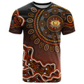 Perth Scorchers Cricket Mascot T Shirt Aboriginal Dot Art Orange And Black Tribal Pattern