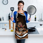 Personalized Wests Tigers Rugby Apron Aboriginal Dot Art - Dreamtime Rugby Mascot
