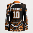 Personalized Wests Tigers Rugby Blazer Aboriginal Dot Art - Dreamtime Rugby Mascot