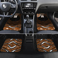 Personalized Wests Tigers Rugby Car Mats Aboriginal Dot Art - Dreamtime Rugby Mascot