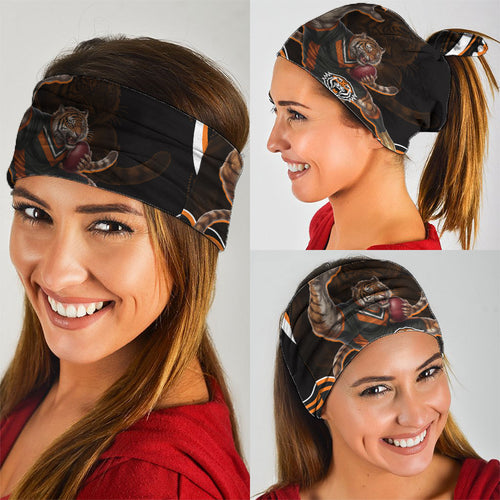 Personalized Wests Tigers Rugby Neck Gaiter Aboriginal Dot Art - Dreamtime Rugby Mascot