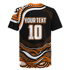 Personalized Wests Tigers Rugby Rugby Jersey Aboriginal Dot Art - Dreamtime Rugby Mascot