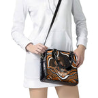 Personalized Wests Tigers Rugby Shoulder Handbag Aboriginal Dot Art - Dreamtime Rugby Mascot