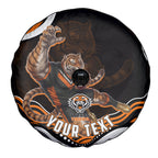 Personalized Wests Tigers Rugby Spare Tire Cover Aboriginal Dot Art - Dreamtime Rugby Mascot