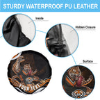 Personalized Wests Tigers Rugby Spare Tire Cover Aboriginal Dot Art - Dreamtime Rugby Mascot