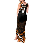 Personalized Wests Tigers Rugby Tank Maxi Dress Aboriginal Dot Art - Dreamtime Rugby Mascot