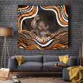 Personalized Wests Tigers Rugby Tapestry Aboriginal Dot Art - Dreamtime Rugby Mascot