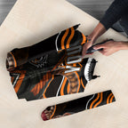 Personalized Wests Tigers Rugby Umbrella Aboriginal Dot Art - Dreamtime Rugby Mascot