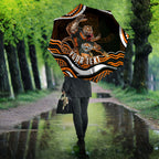 Personalized Wests Tigers Rugby Umbrella Aboriginal Dot Art - Dreamtime Rugby Mascot