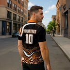 Personalized Wests Tigers Rugby Zipper Polo Shirt Aboriginal Dot Art - Dreamtime Rugby Mascot