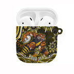Personalized Richmond Tigers AirPods Case Aboriginal Dot Art - Dreamtime Football Mascot
