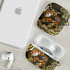 Personalized Richmond Tigers AirPods Case Aboriginal Dot Art - Dreamtime Football Mascot