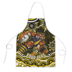 Personalized Richmond Tigers Apron Aboriginal Dot Art - Dreamtime Football Mascot